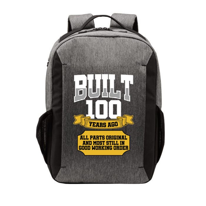 Built 100th Birthday All Original Part Vector Backpack
