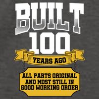 Built 100th Birthday All Original Part Vector Backpack