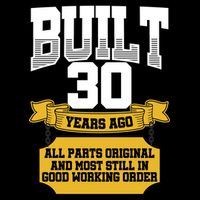Built 30th Birthday All Original Part 7-Panel Snapback Hat