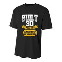 Built 30th Birthday All Original Part Youth Performance Sprint T-Shirt