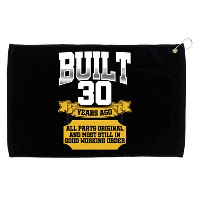 Built 30th Birthday All Original Part Grommeted Golf Towel