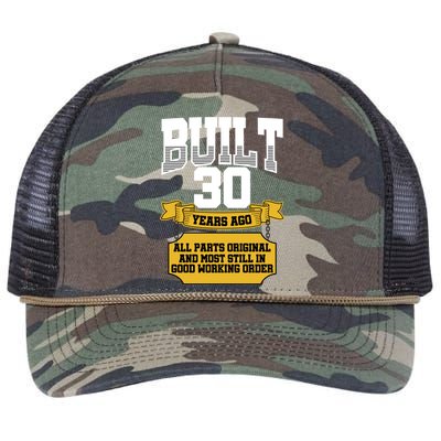 Built 30th Birthday All Original Part Retro Rope Trucker Hat Cap