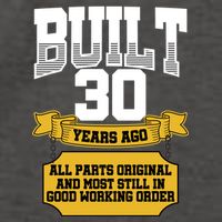 Built 30th Birthday All Original Part Vector Backpack