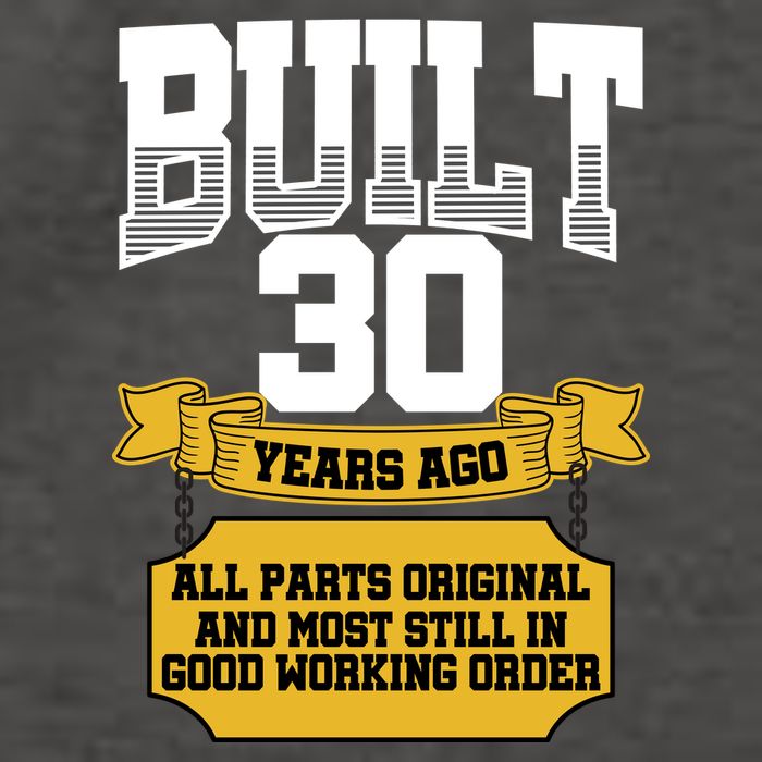 Built 30th Birthday All Original Part Vector Backpack