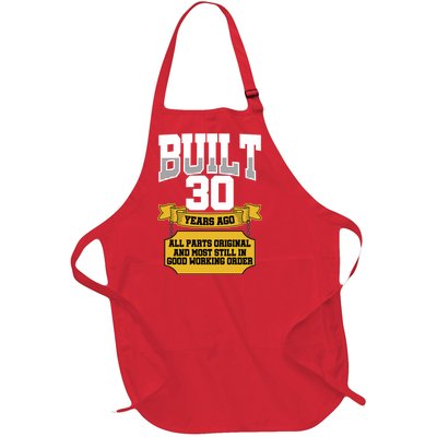 Built 30th Birthday All Original Part Full-Length Apron With Pockets