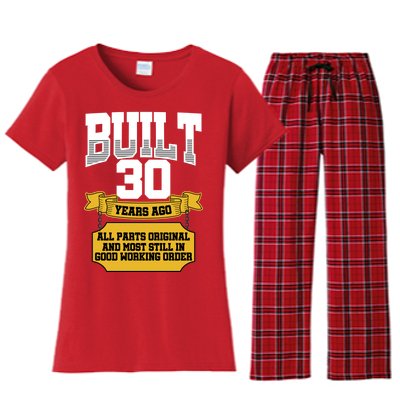 Built 30th Birthday All Original Part Women's Flannel Pajama Set