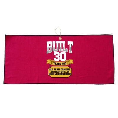 Built 30th Birthday All Original Part Large Microfiber Waffle Golf Towel