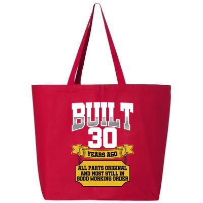 Built 30th Birthday All Original Part 25L Jumbo Tote