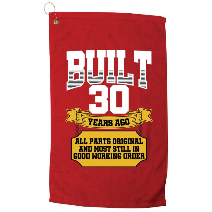 Built 30th Birthday All Original Part Golf Towel