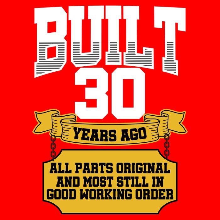 Built 30th Birthday All Original Part Visor