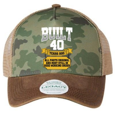 Built 40th Birthday All Original Part Legacy Tie Dye Trucker Hat
