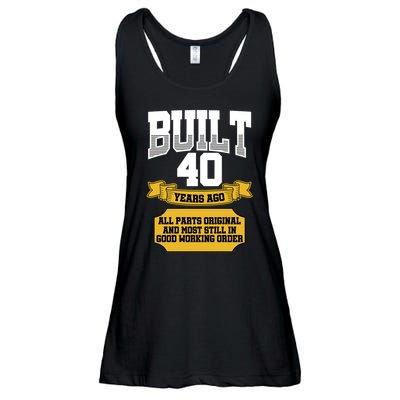 Built 40th Birthday All Original Part Ladies Essential Flowy Tank