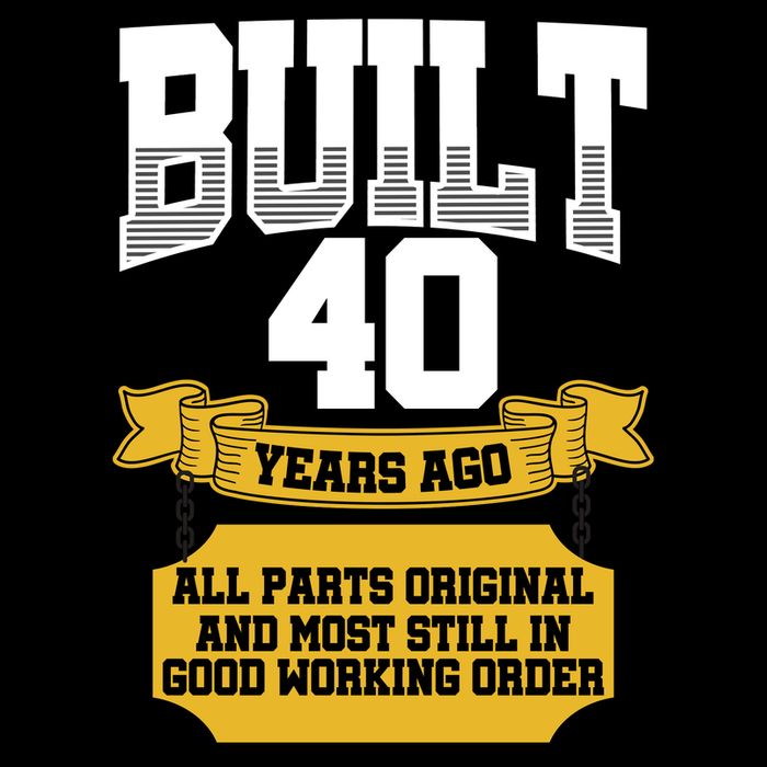 Built 40th Birthday All Original Part Flat Bill Trucker Hat