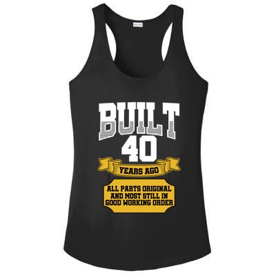 Built 40th Birthday All Original Part Ladies PosiCharge Competitor Racerback Tank