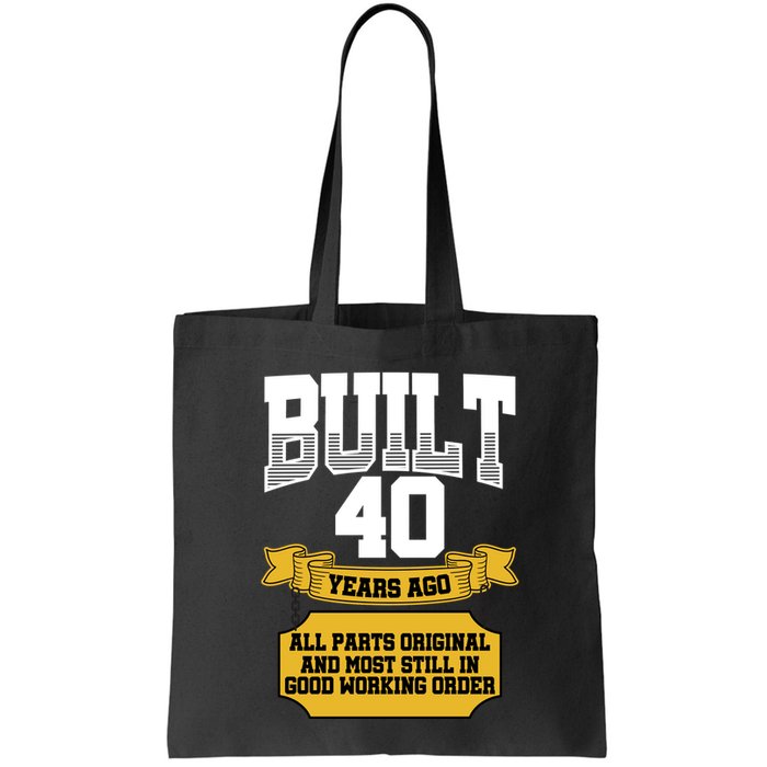 Built 40th Birthday All Original Part Bag