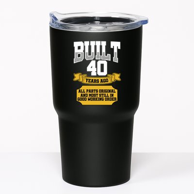 Built 40th Birthday All Original Part Tumbler