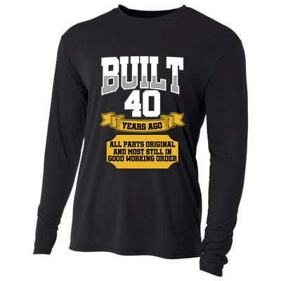 Built 40th Birthday All Original Part Cooling Performance Long Sleeve Crew