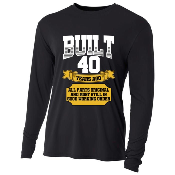 Built 40th Birthday All Original Part Cooling Performance Long Sleeve Crew