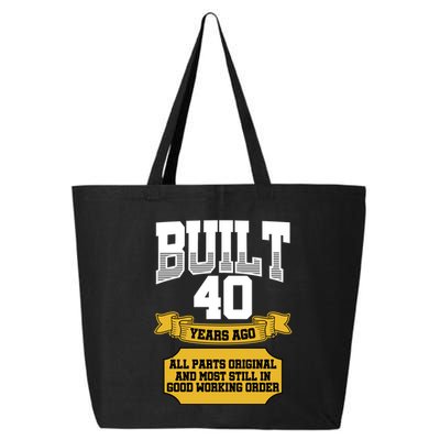 Built 40th Birthday All Original Part 25L Jumbo Tote