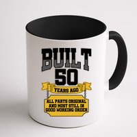 Built 50th Birthday All Original Part Mug