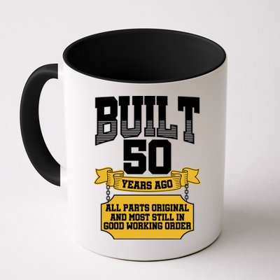 Built 50th Birthday All Original Part Mug