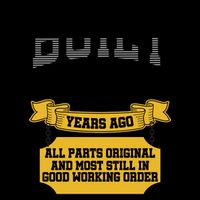 Built 50th Birthday All Original Part Mug