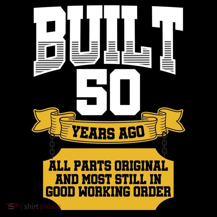 Built 50th Birthday All Original Part Flatbill Hat