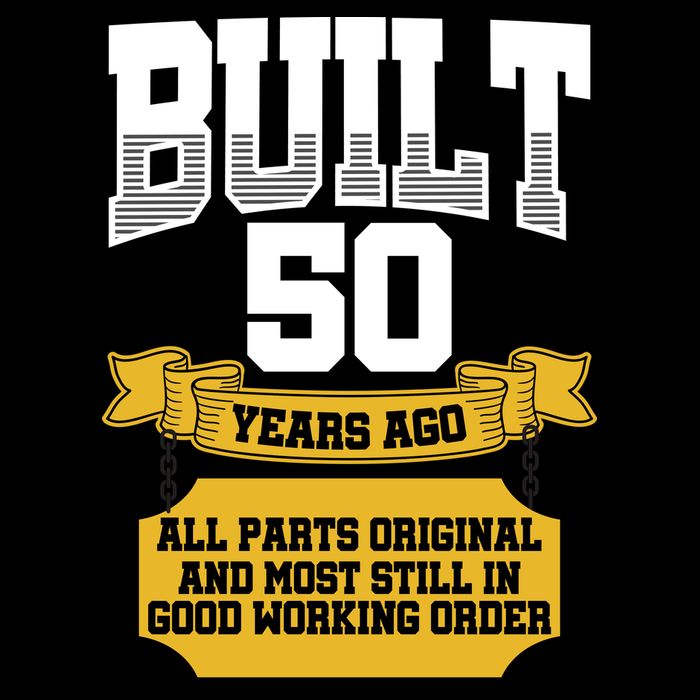 Built 50th Birthday All Original Part Youth Performance Sprint T-Shirt
