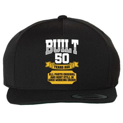 Built 50th Birthday All Original Part Wool Snapback Cap