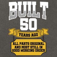 Built 50th Birthday All Original Part Cotton Canvas Backpack