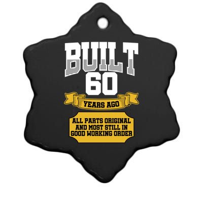 Built 60th Birthday All Original Part Ceramic Star Ornament