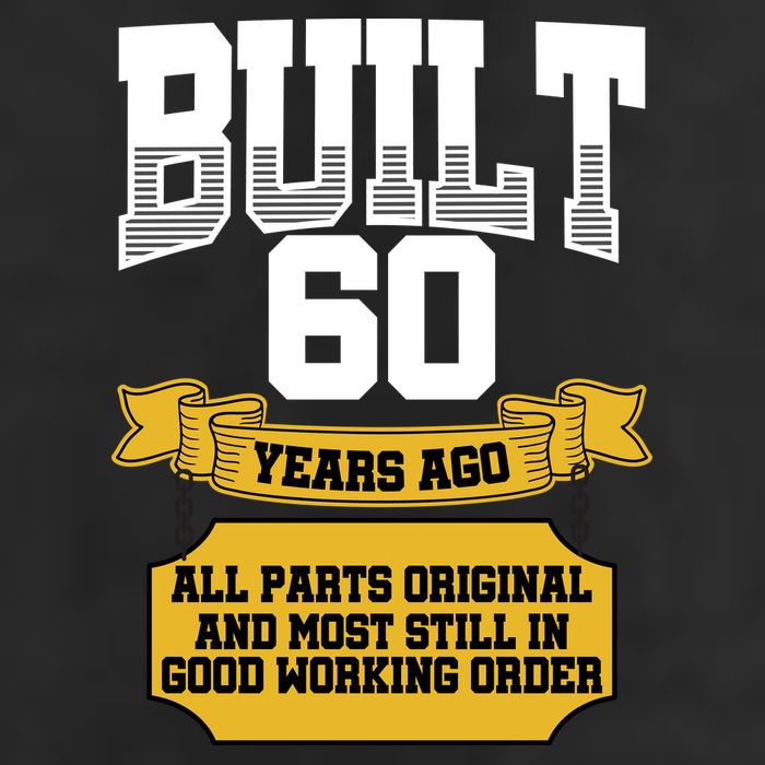 Built 60th Birthday All Original Part Golf Towel