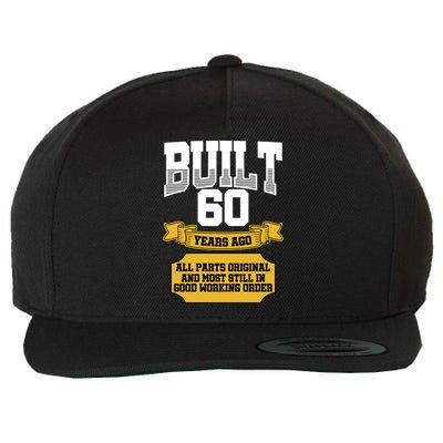 Built 60th Birthday All Original Part Wool Snapback Cap