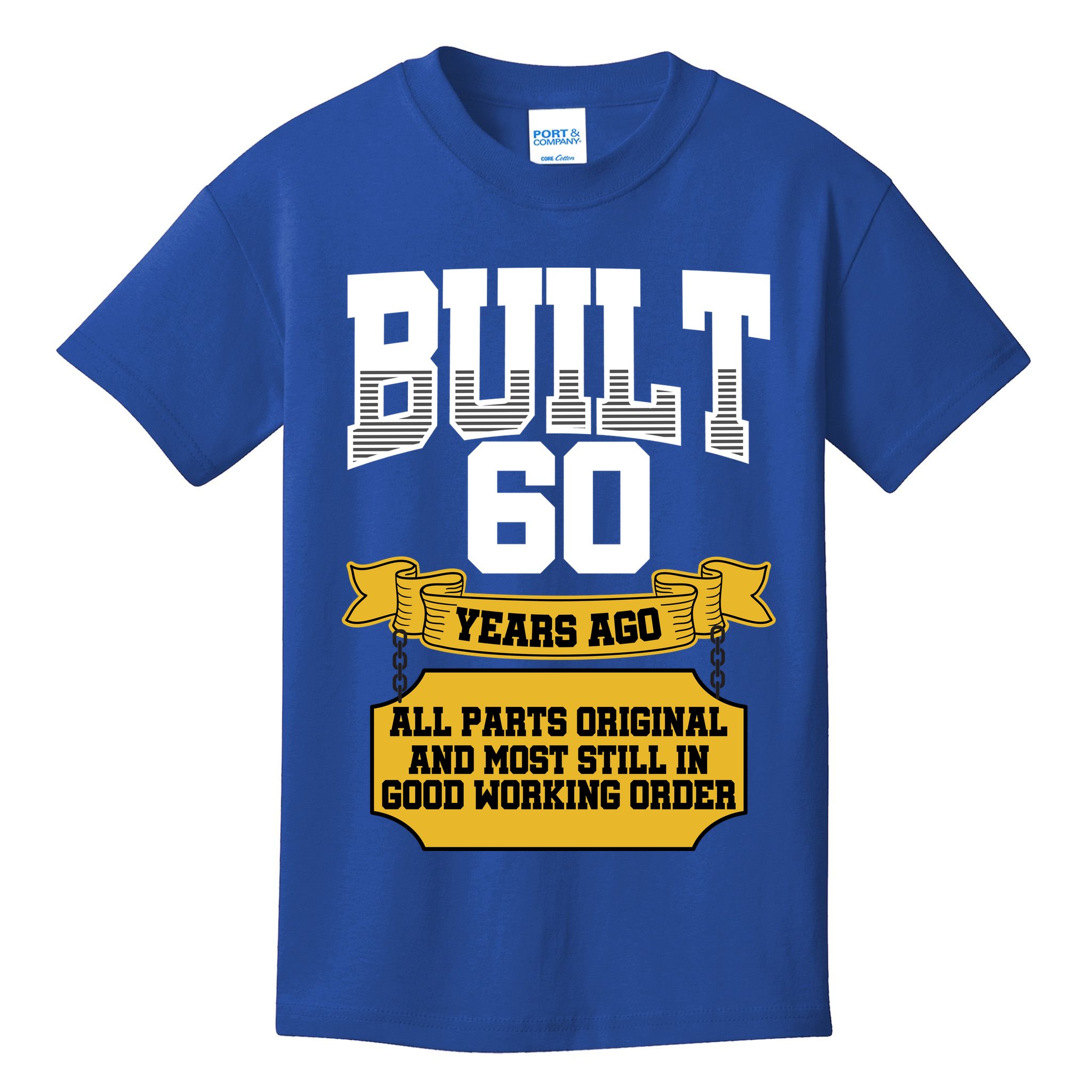 Built 60th Birthday All Original Part Kids T-Shirt