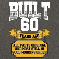 Built 60th Birthday All Original Part Cotton Canvas Backpack