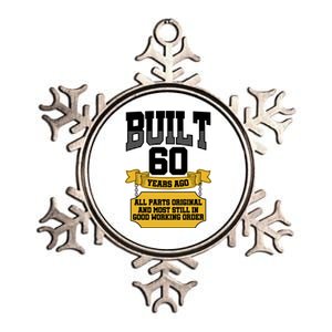 Built 60th Birthday All Original Part Metallic Star Ornament