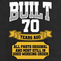 Built 70th Birthday All Original Part Adult Drive Performance Visor