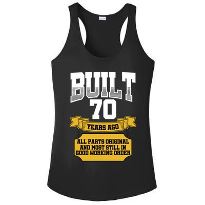 Built 70th Birthday All Original Part Ladies PosiCharge Competitor Racerback Tank