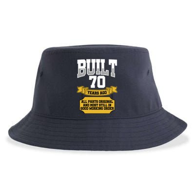 Built 70th Birthday All Original Part Sustainable Bucket Hat