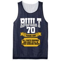 Built 70th Birthday All Original Part Mesh Reversible Basketball Jersey Tank