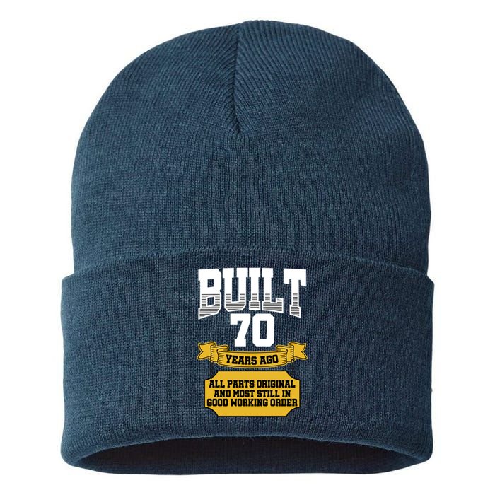 Built 70th Birthday All Original Part Sustainable Knit Beanie