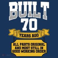 Built 70th Birthday All Original Part Tank Top