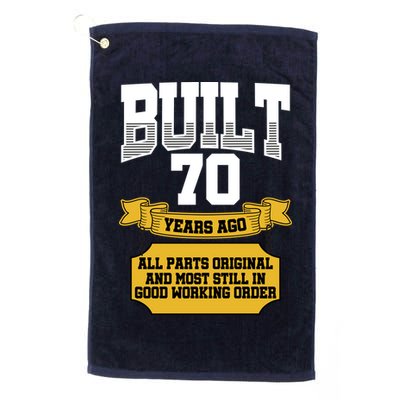 Built 70th Birthday All Original Part Golf Towel