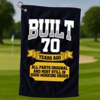 Built 70th Birthday All Original Part Golf Towel