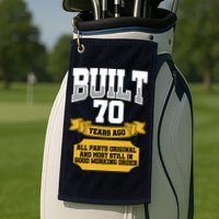 Built 70th Birthday All Original Part Golf Towel