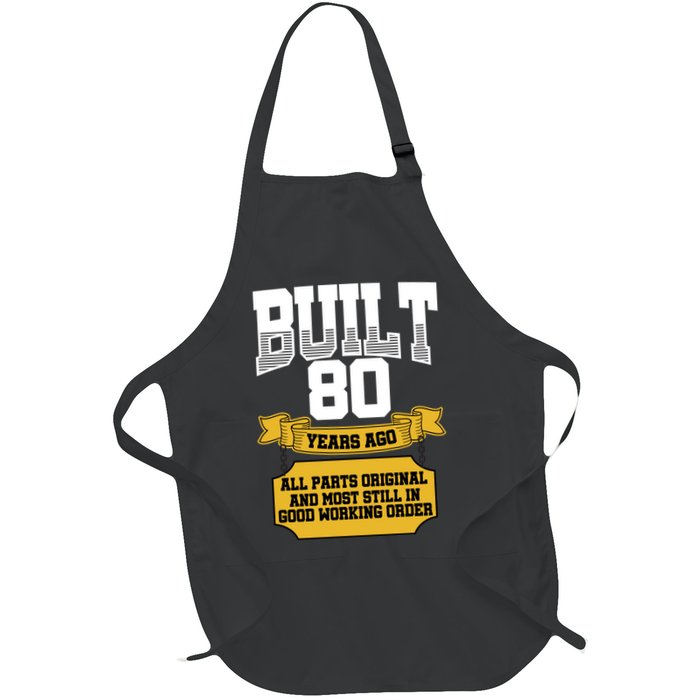 Built 80th Birthday All Original Part Apron