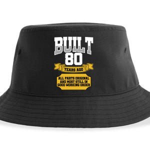 Built 80th Birthday All Original Part Sustainable Bucket Hat