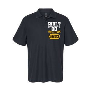 Built 80th Birthday All Original Part Softstyle Adult Sport Polo