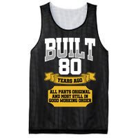 Built 80th Birthday All Original Part Mesh Reversible Basketball Jersey Tank