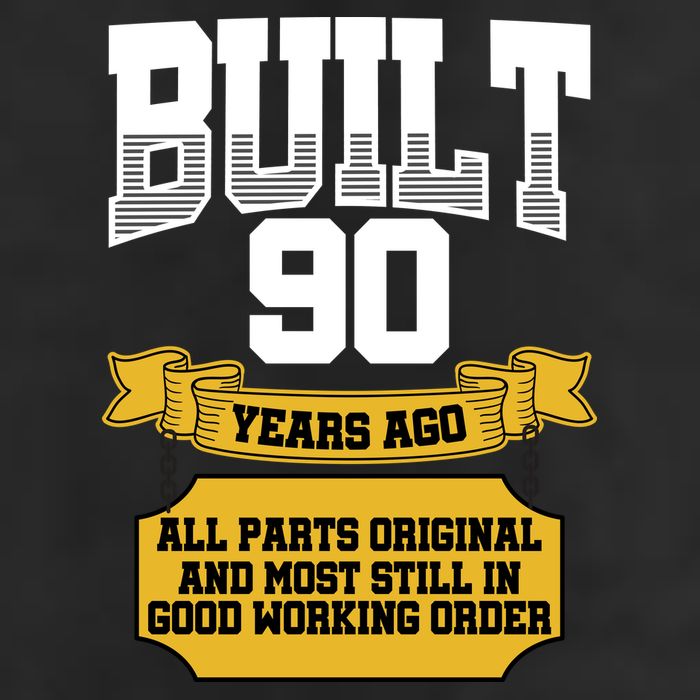 Built 90th Birthday All Original Part Golf Towel